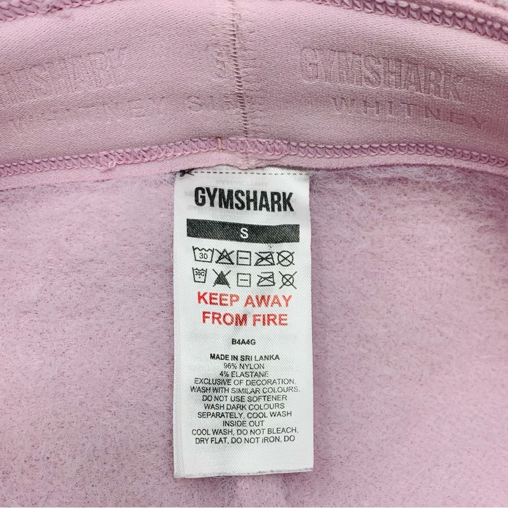 Gymshark Whitney Eyelash Knit Blush Pink Training High-Rise Bike Shorts size S - Picture 11 of 11